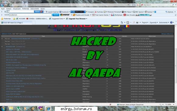 official mam retras de pe acel forum dar  iam spart sectiunea lui  k semn de adio ! pt en3rgy !